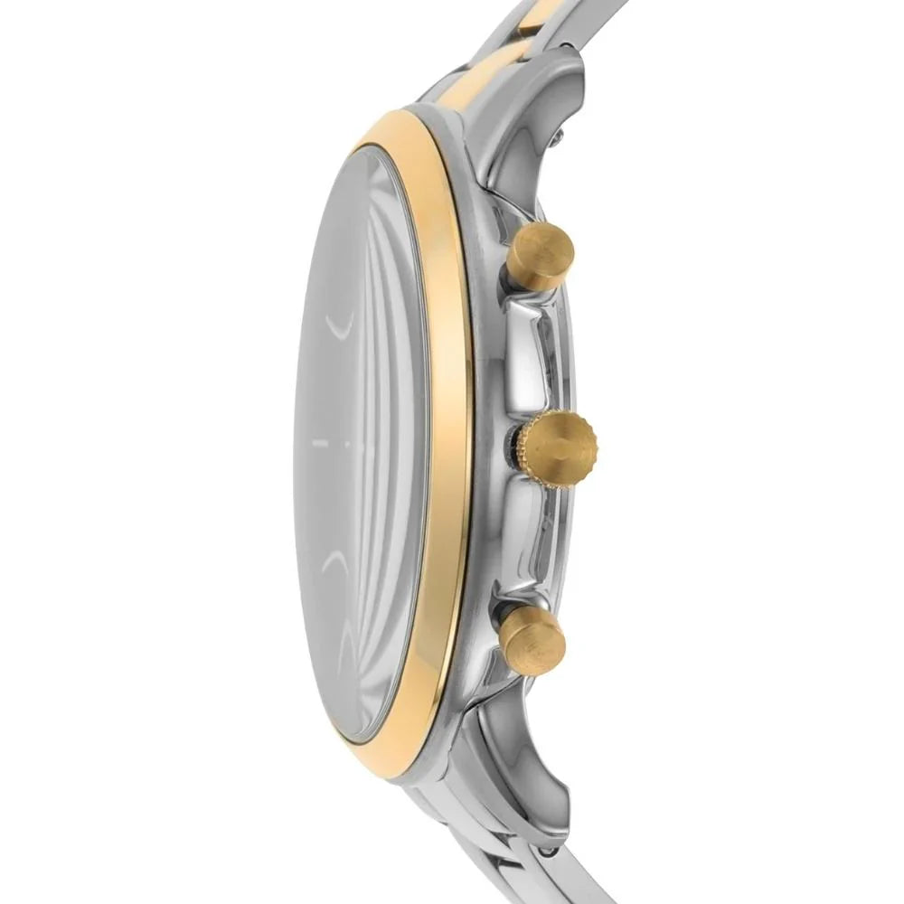 Reloj Fossil Neutra Hombre Bicolor Esfera Azul - Detalle de esfera