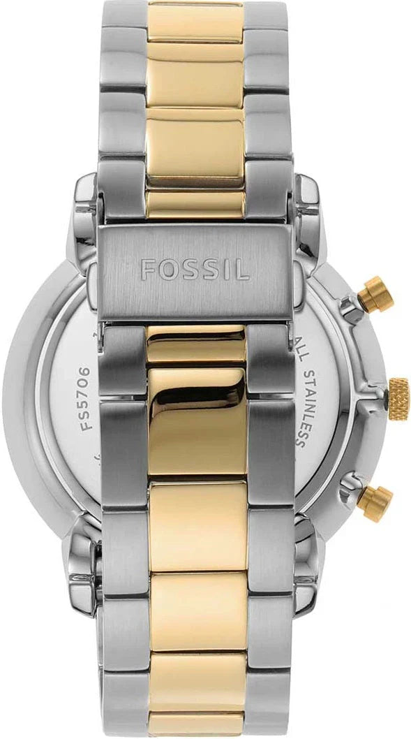 Reloj Fossil Neutra Hombre Bicolor Esfera Azul - Vista lateral