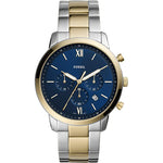 FS5706 Reloj Fossil Neutra Hombre Bicolor Esfera Azul