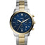 FS5706 Reloj Fossil Neutra Hombre Bicolor Esfera Azul