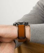 Reloj Fossil Bronson Hombre Cuero Marrón - Vista trasera