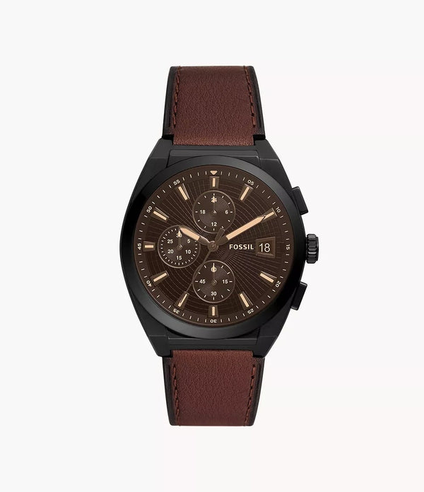 Reloj Fossil Everett Hombre Correa Cuero Marrón - Reloj original en Guatemala