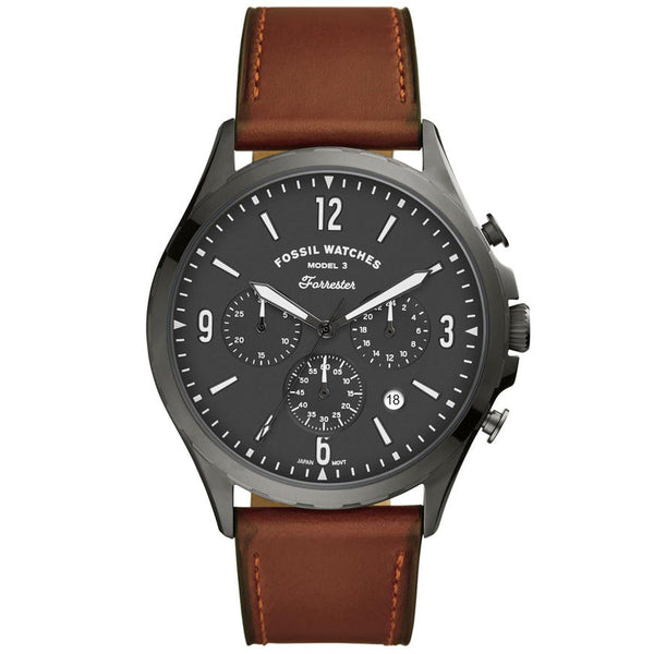 Reloj Fossil Forrester Hombre Correa Cuero Marrón - Reloj original en Guatemala
