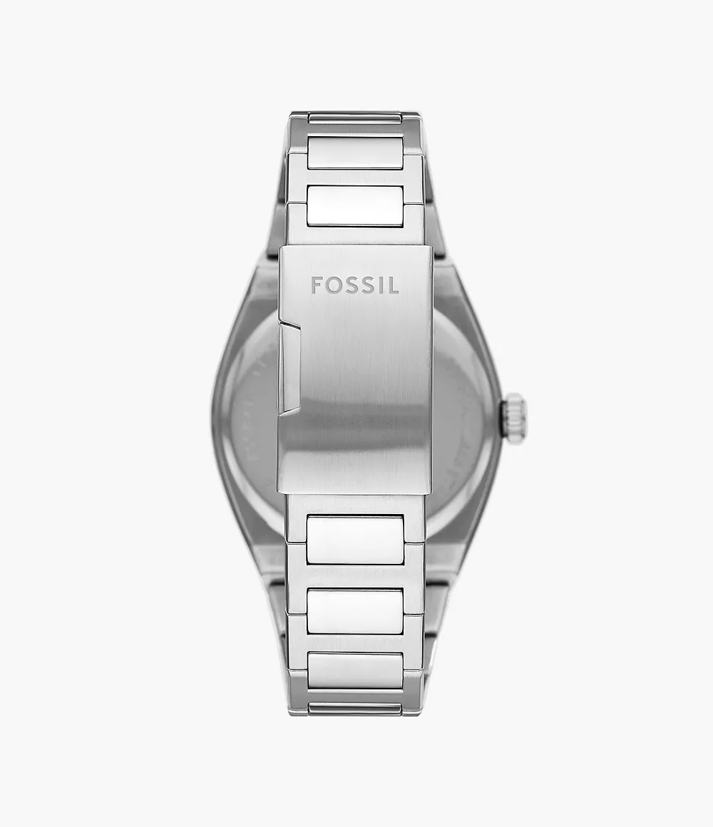 Reloj Fossil Everett de hombre correa de metal - Vista lateral