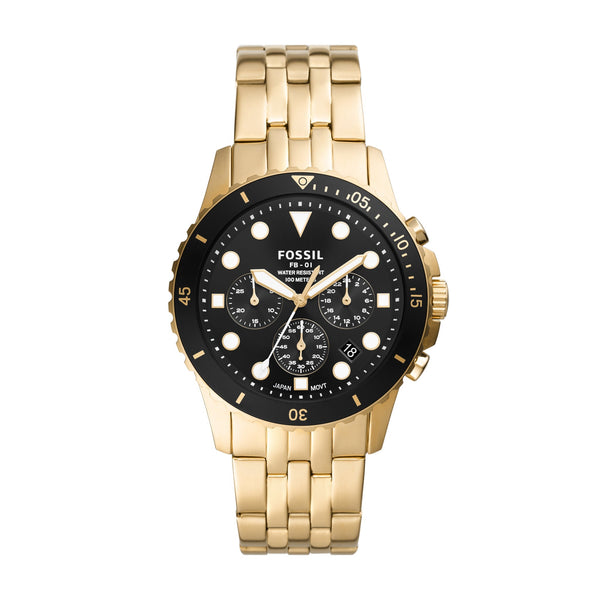 FS5836 Reloj Fossil FB-01 de hombre correa de metal - Acero Inoxidable Dorado