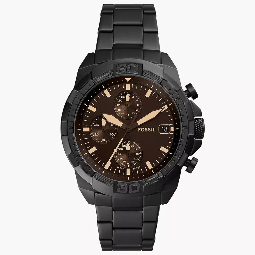 Reloj Fossil Bronson Hombre Acero Negro Marrón - Reloj original en Guatemala