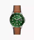 Reloj Fossil Dive Hombre Piel Verde - Reloj original en Guatemala