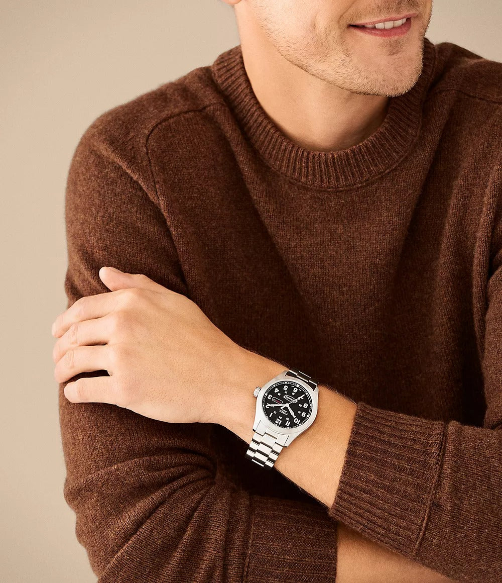 Reloj Fossil Defender para hombre pulsera de metal - Vista trasera