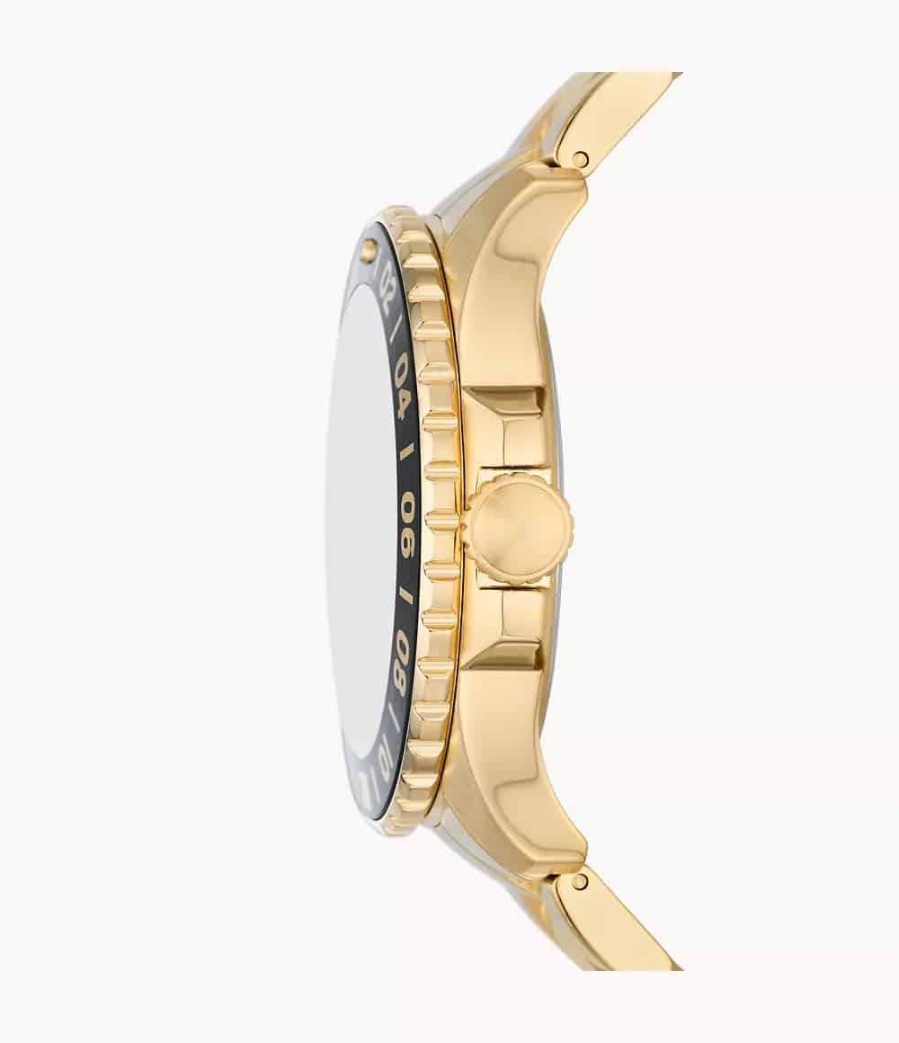 Reloj Fossil GMT Hombre Acero Dorado - Vista 5