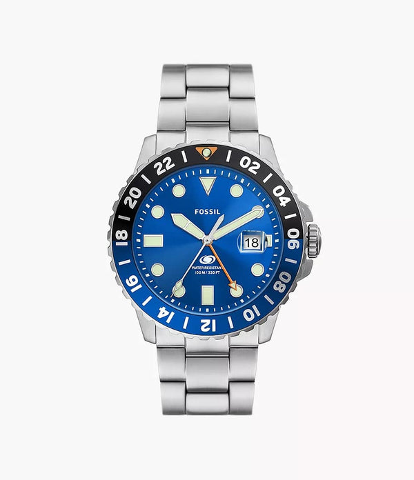 Reloj Fossil Sport GMT Hombre Correa Acero Azul - Reloj original en Guatemala