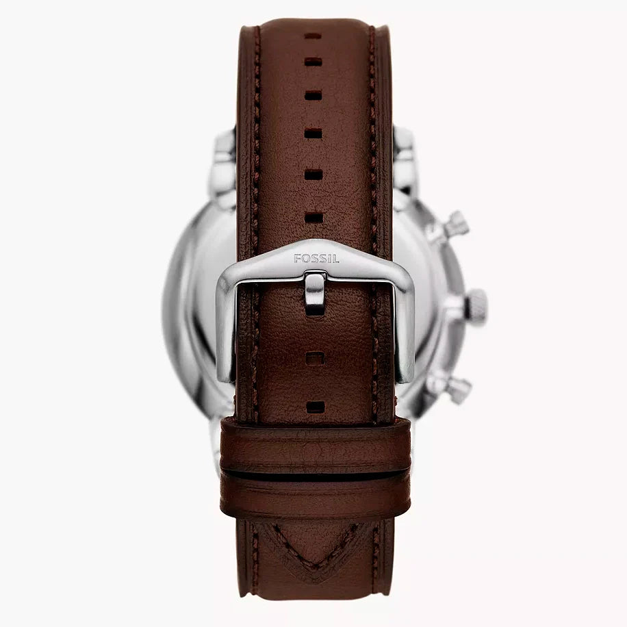 Reloj Fossil Neutra Hombre Correa Cuero Marrón Esfera - Detalle de esfera