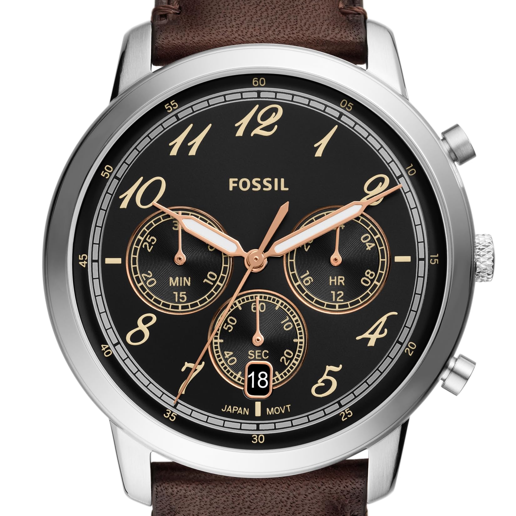 FS6024 Reloj Neutra de caballero correa de cuero