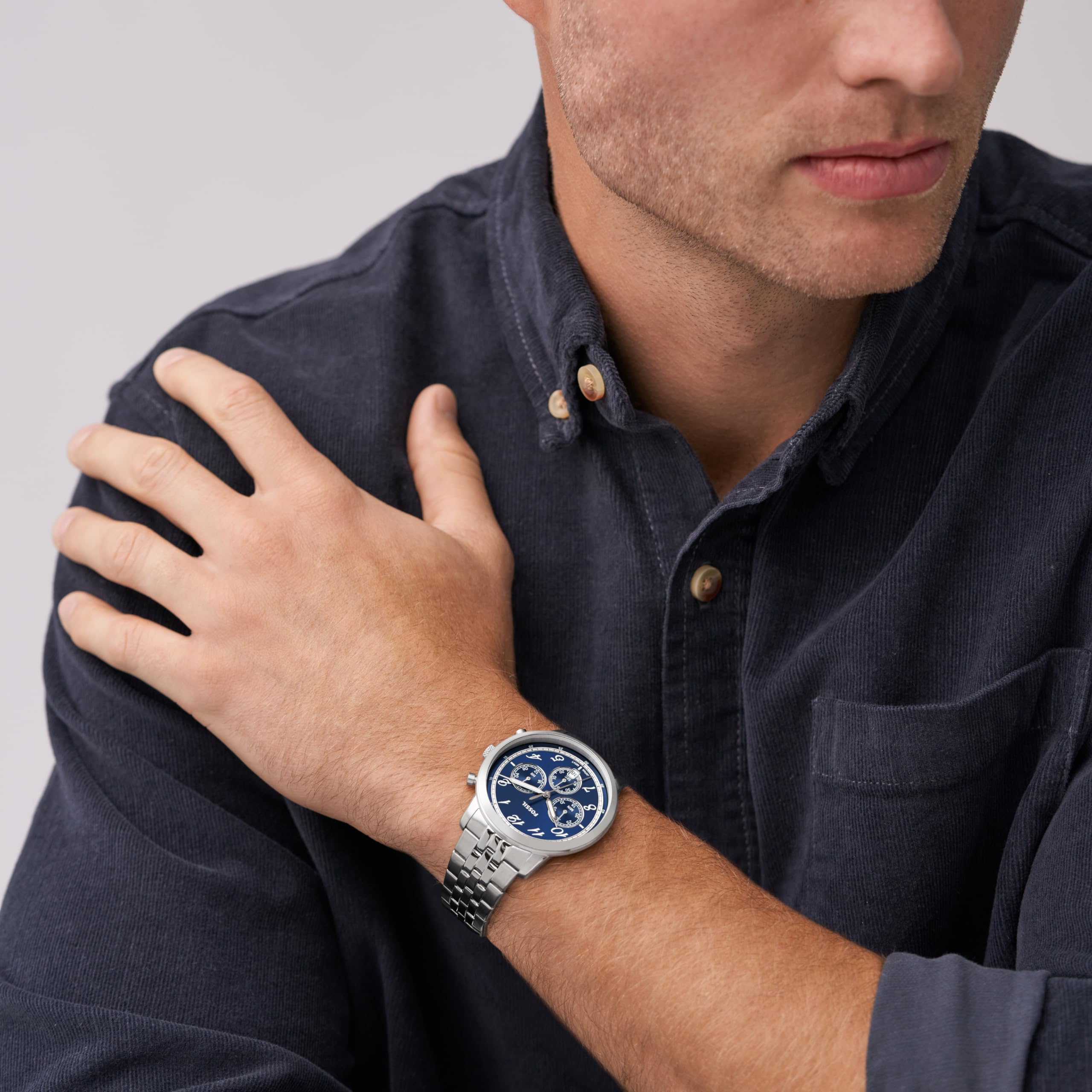 FS6025 Reloj Neutra de hombre correa de metal