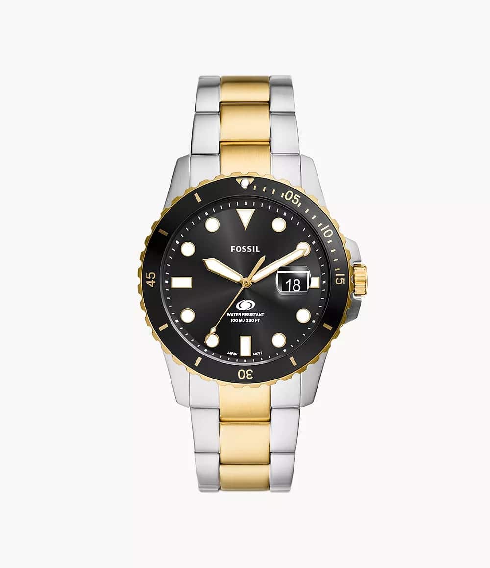 Reloj Fossil Dive Hombre Acero Duotono Esfera - Reloj original en Guatemala