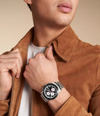 Reloj Fossil Sport Tourer Hombre Acero Dial Negro - Detalle de esfera