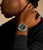 FS6094 Reloj Minimalist de hombre correa de cuero
