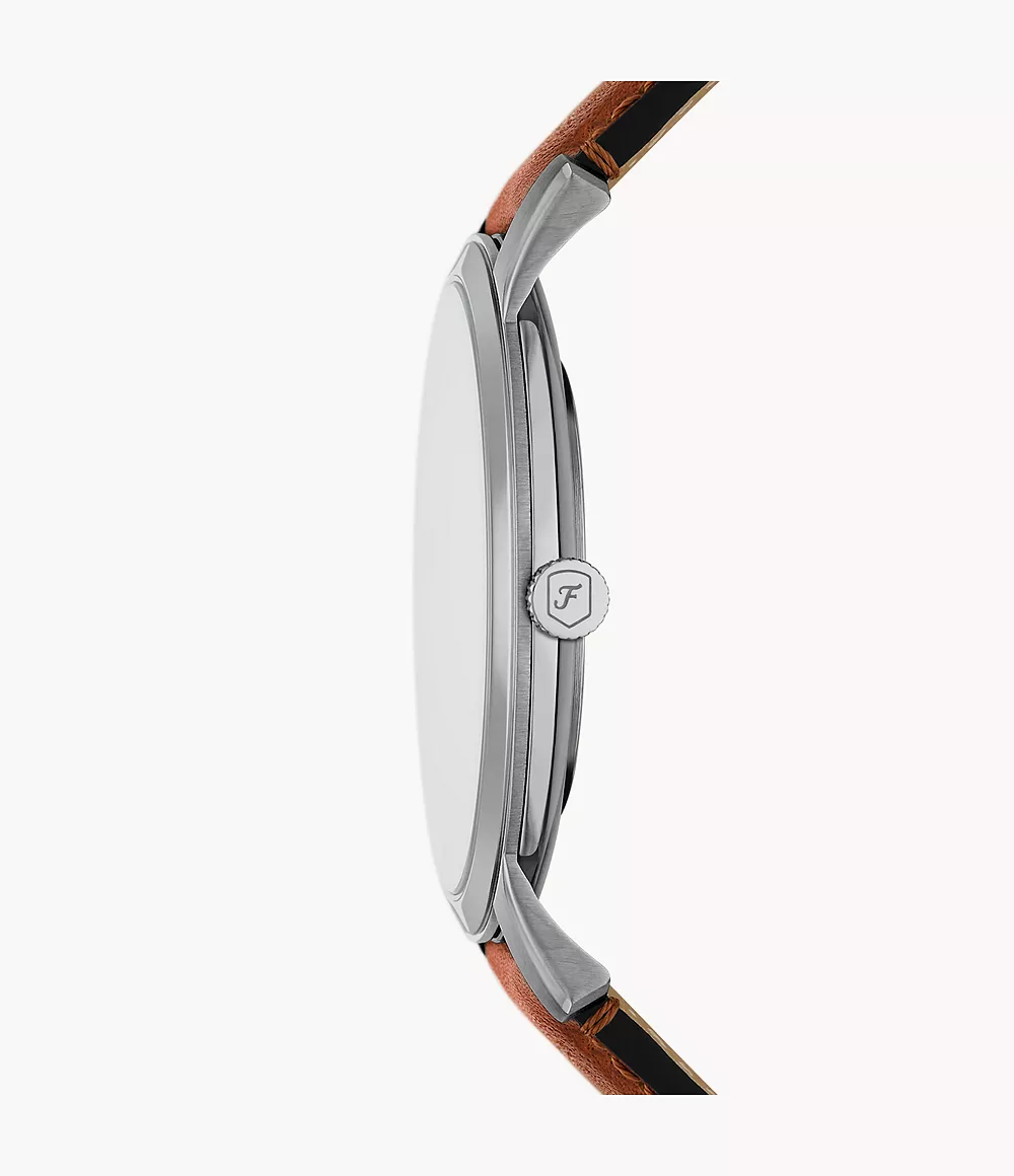 FS6094 Reloj Minimalist de hombre correa de cuero