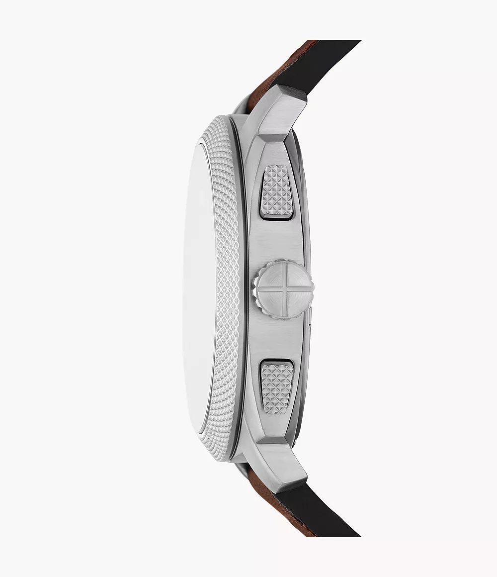 FS6100 Reloj Machine de hombre correa de cuero