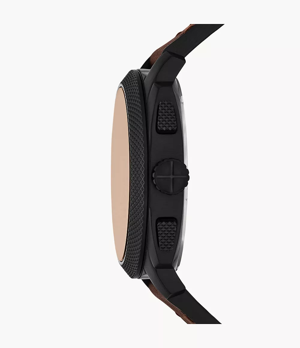FS6101 Reloj Machine de caballero pulsera de cuero 44 mm
