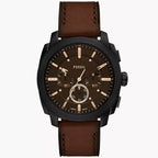 FS6101 Reloj Machine de caballero pulsera de cuero 44 mm