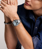 Reloj Fossil Everett de hombre correa de metal - Vista trasera