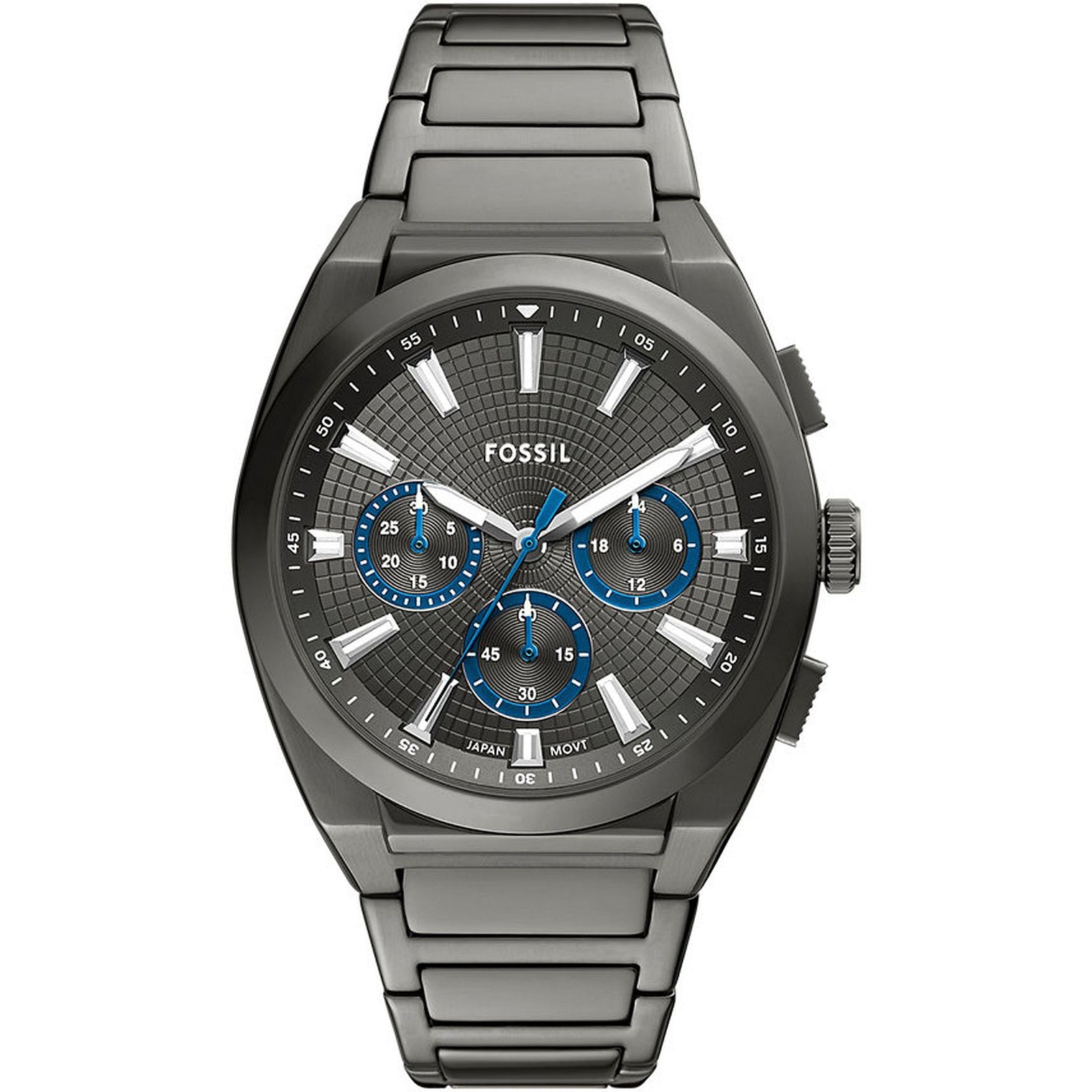 Fossil Reloj Everett Smoke de hombre banda de metal 44 mm - Reloj original en Guatemala