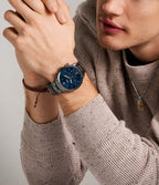 Fossil Reloj Neutra de caballero pulsera de metal 44 mm - Detalle de esfera