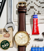 FS6113 Reloj Neutra de hombre banda de piel 44 mm
