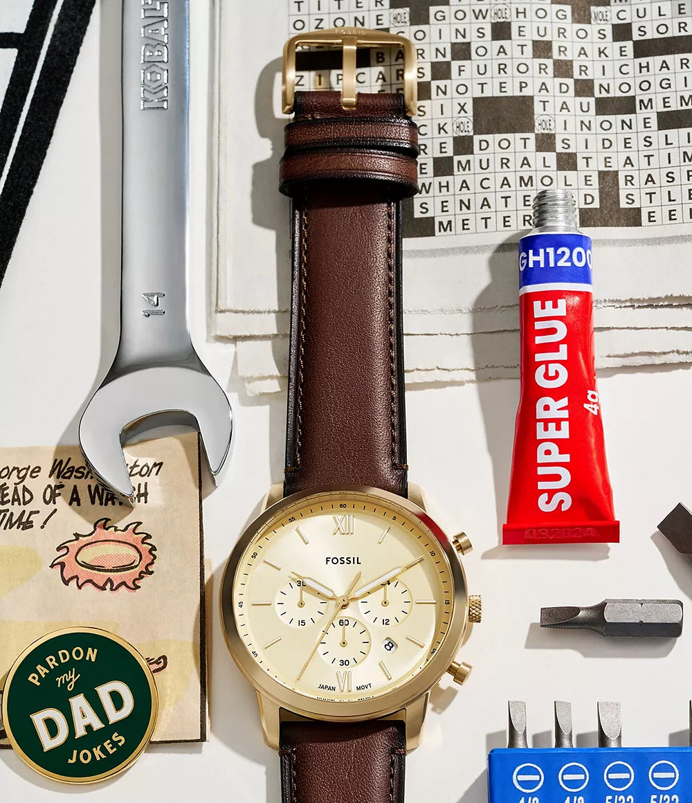 FS6113 Reloj Neutra de hombre banda de piel 44 mm