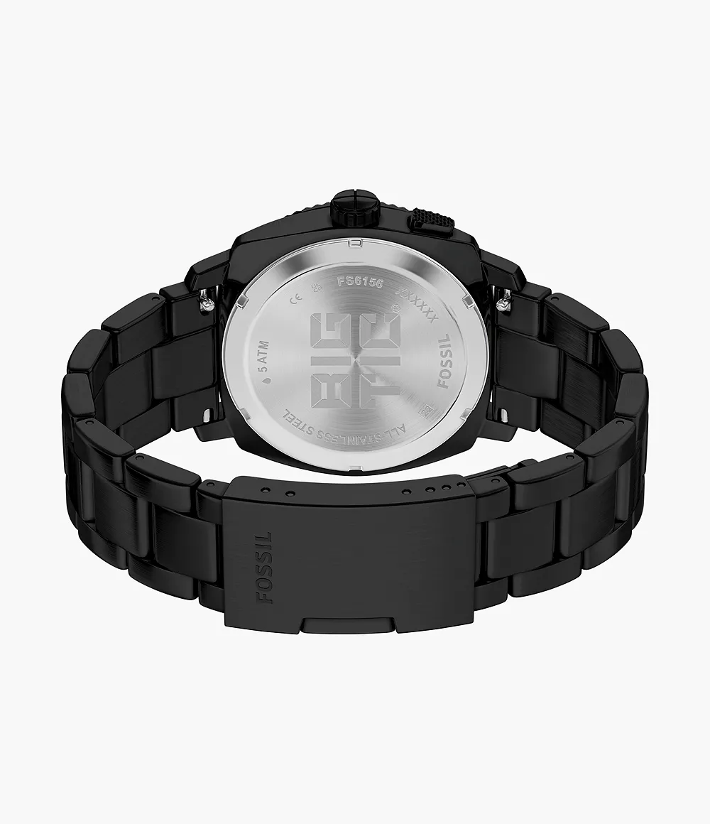 FS6156 Reloj Fossil Machine de hombre correa de metal negro