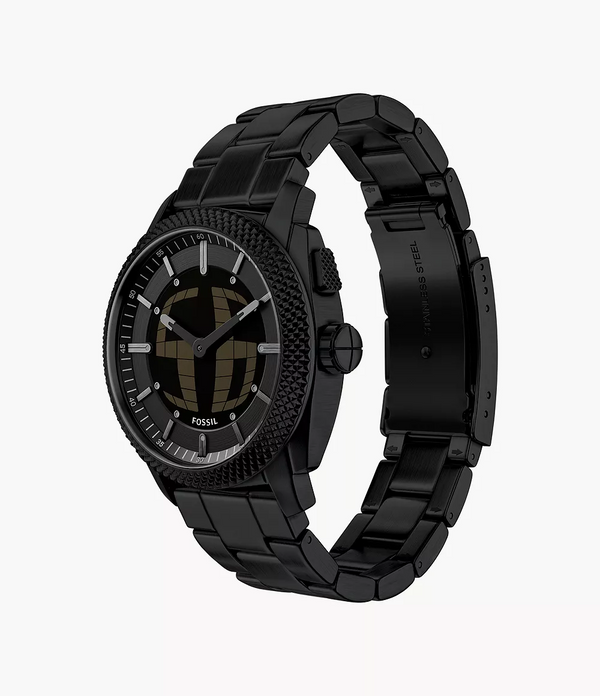 FS6156 Reloj Fossil Machine de hombre correa de metal negro