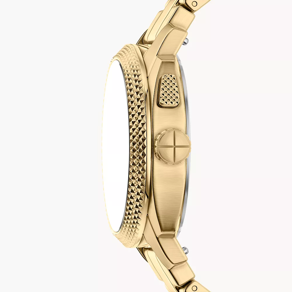 FS6157 Reloj Fossil Machine de hombre correa de metal dorado