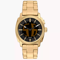 FS6157 Reloj Fossil Machine de hombre correa de metal dorado
