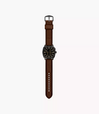 FS6165 Reloj Fossil Machine de hombre correa de cuero - Cuero Marrón