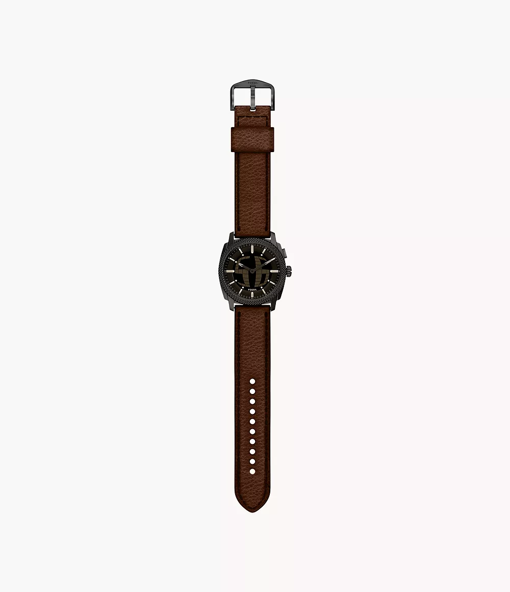 FS6165 Reloj Fossil Machine de hombre correa de cuero - Cuero Marrón