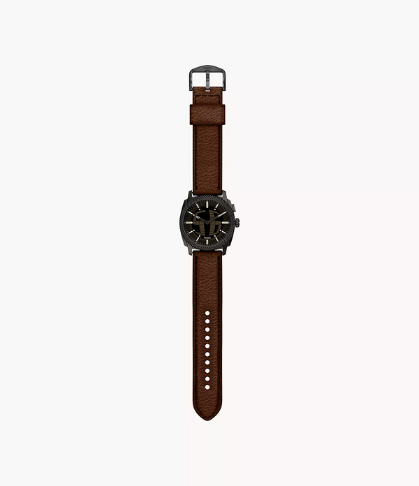 FS6165 Reloj Fossil Machine de hombre correa de cuero - Cuero Marrón