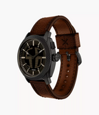 FS6165 Reloj Fossil Machine de hombre correa de cuero - Cuero Marrón