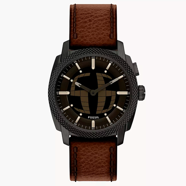 FS6165 Reloj Fossil Machine de hombre correa de cuero - Cuero Marrón