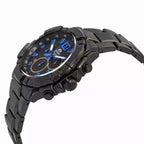 Reloj Orient Chronograph Hombre Acero Negro Azul - Detalle de esfera