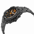Reloj Orient Chronograph Hombre Acero Negro - Detalle de esfera