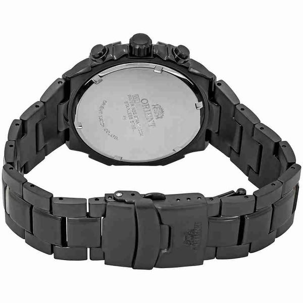 Reloj Orient Chronograph Hombre Acero Negro - Vista lateral