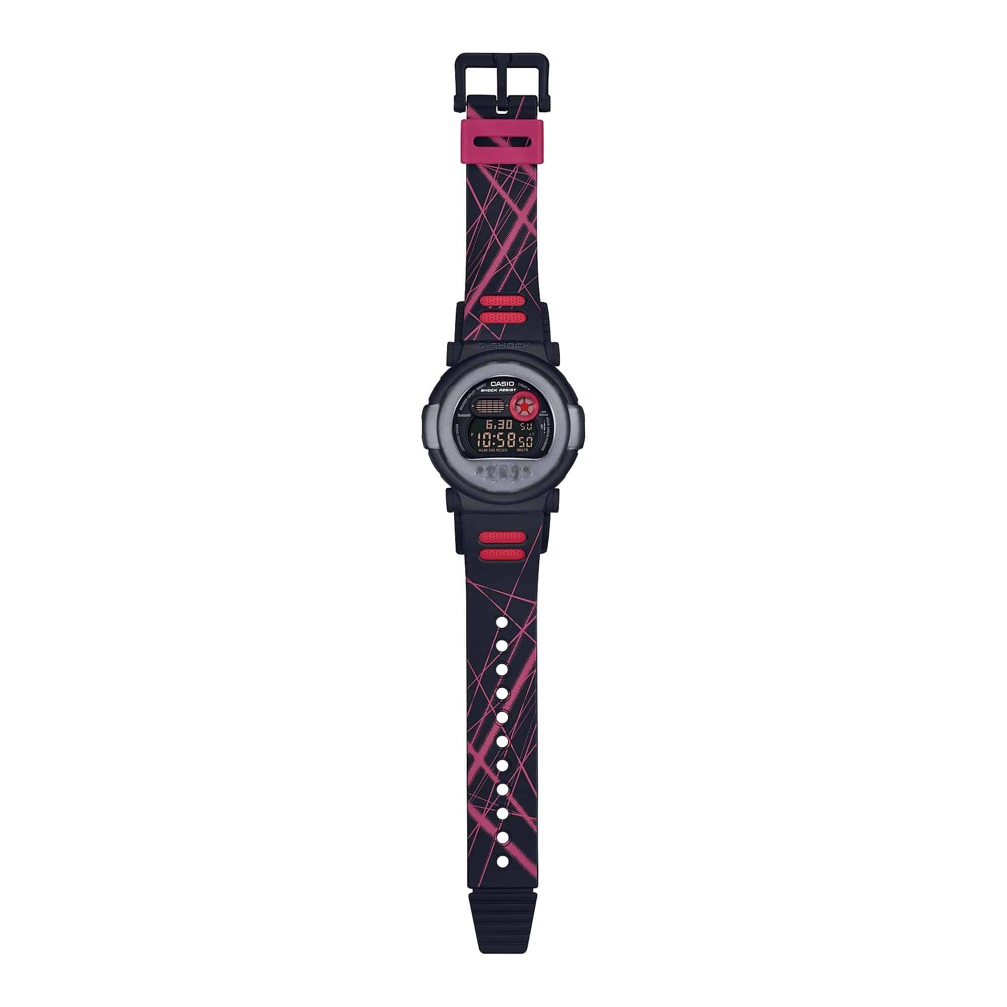 Reloj G-Shock Hombre Resina Negro con Rojo - Vista trasera