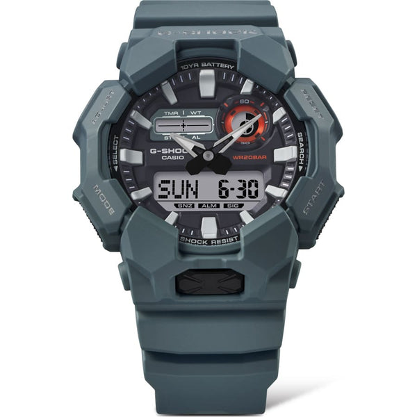 GA-010-2A Reloj G-Shock Hombre Resina Gris Verdoso - Vista lateral