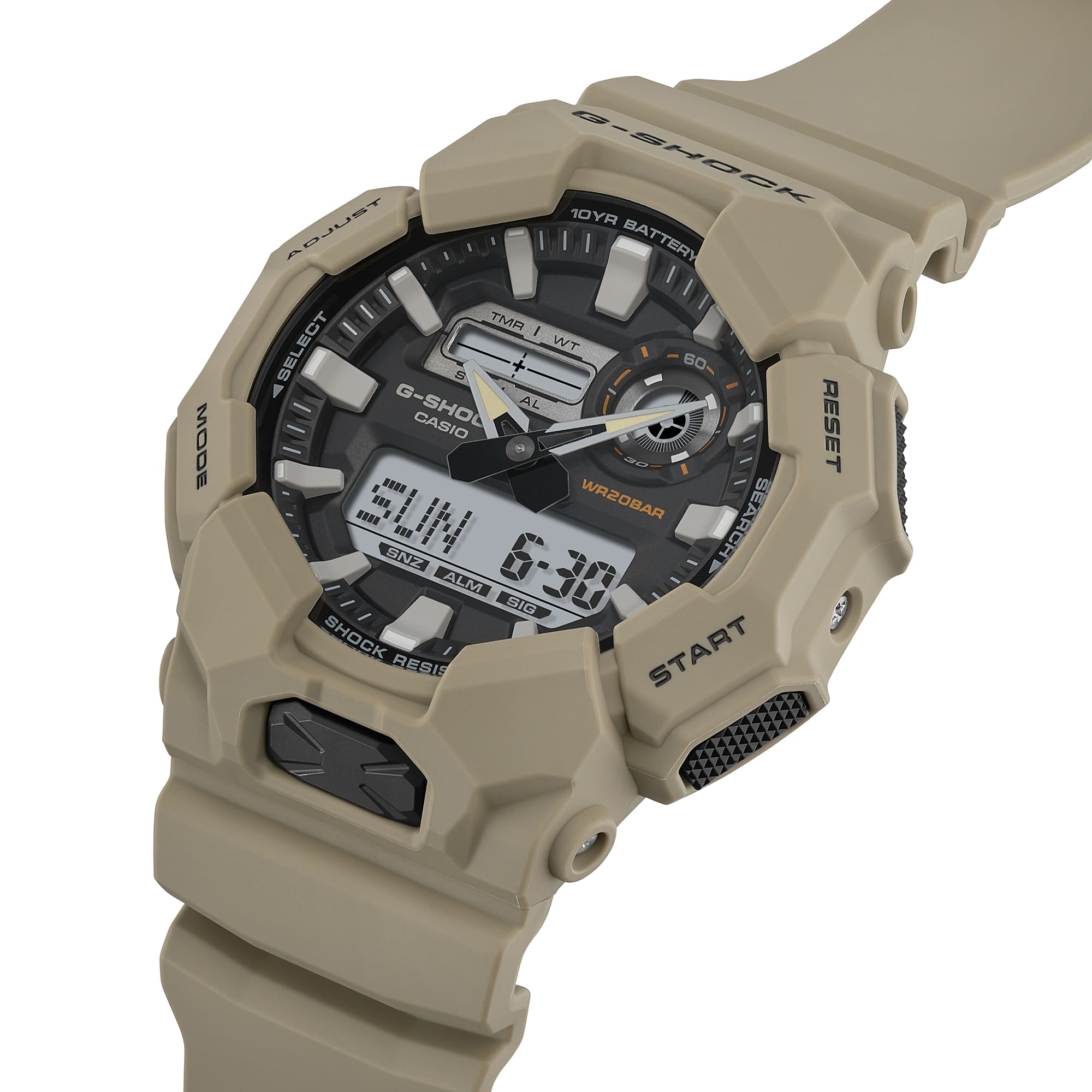 GA-010-5A Reloj G-Shock Hombre Resina Beige - Vista 5