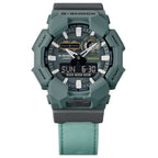 GA-010CE Reloj G-Shock Hombre Caja Resina Correa Tela - Detalle de esfera