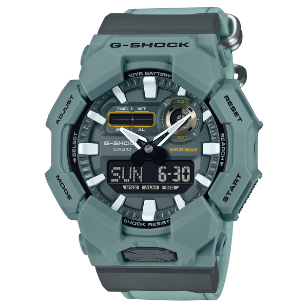 GA-010CE Reloj G-Shock Hombre Caja Resina Correa Tela - Reloj original en Guatemala