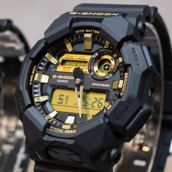 GA-010GB-1A9 Reloj G-Shock de hombre pulsera de caucho 10 años de batería - Vista lateral
