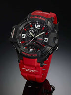 GA-1000 Reloj G-Shock Hombre Resina Negro y Rojo - Vista lateral