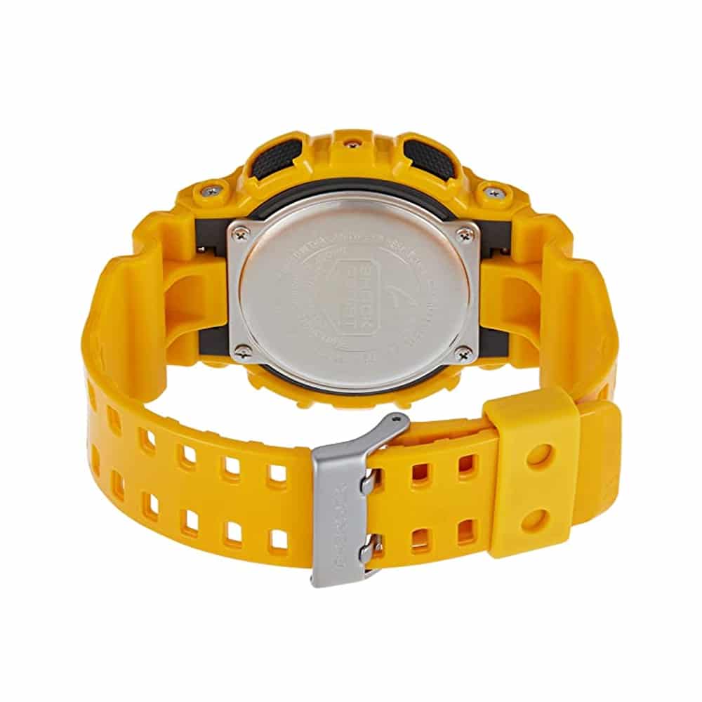 GA-100A Reloj G-Shock Hombre Resina Amarillo - Detalle de esfera