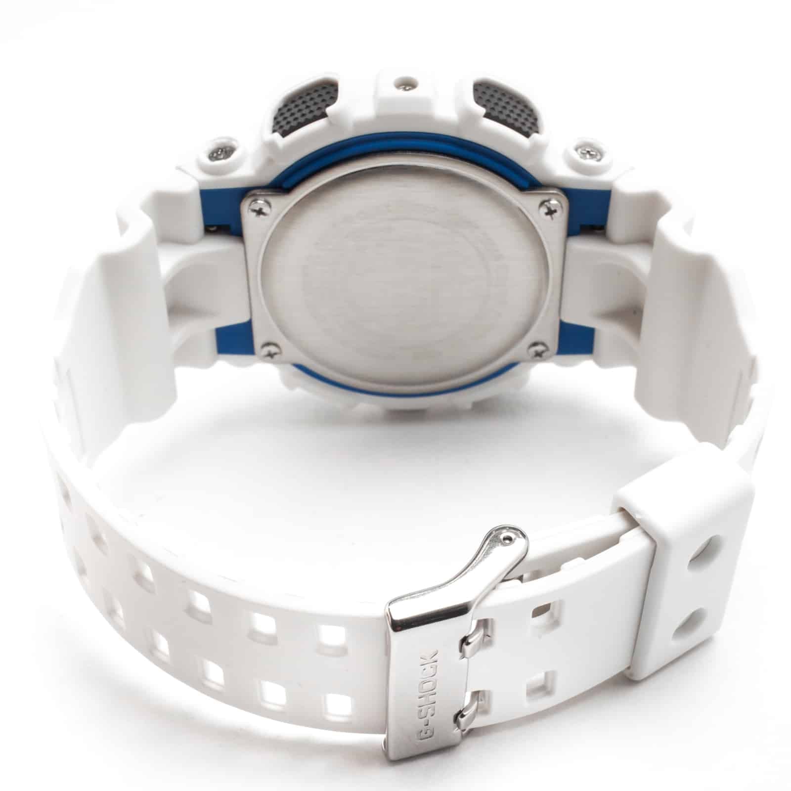 GA-100B Reloj G-Shock Unisex Resina Blanco - Detalle de esfera